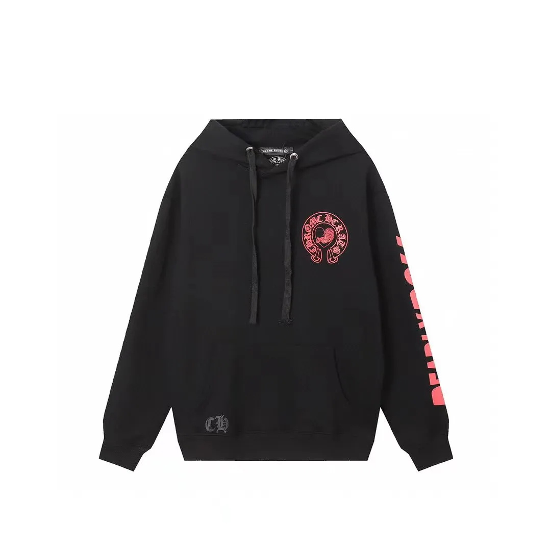 M05—P210 -Chrome Hearts/Chrome Hearts printed sweatshirt cardigan jacket -420 grams of high-density, high-quality wool, soft, delicate and skin-friendly, soft and silky to the touch, warm and skin-friendly -The hardware zipper accessories are all customized and full of details -Colour: black white -Size: S M L XL